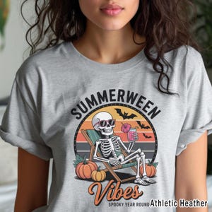 Summerween Vibes Halloween T-Shirt, Summer Halloween Shirt, Hot Ghoul Summer Tshirt, Summer Vibes Tee, Summer Outfits, Halloween Beach Shirt