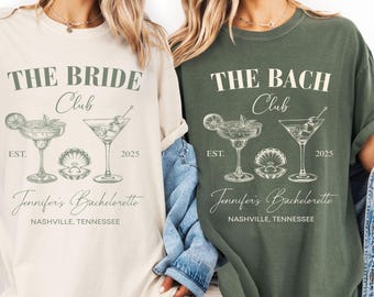 Camisas personalizadas de colores cómodos para despedidas de soltera, camisas para despedidas de soltera, camisas de lujo para clubes de despedida de soltera, camisas de despedida de soltera para la playa, regalos para despedidas de soltera