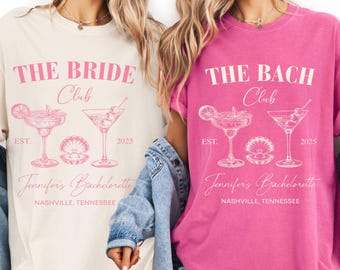 Camisas personalizadas de colores cómodos para despedidas de soltera, camisas para despedidas de soltera, camisas de lujo para clubes de despedida de soltera, camisas de despedida de soltera para la playa, regalos para despedidas de soltera