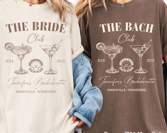 Camisas personalizadas de colores cómodos para despedida de soltera, camisas para despedida de soltera, camisas de lujo para club de despedida de soltera, camisa de despedida de soltera para playa, regalos para despedida de soltera