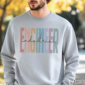 Sweat ingénieur industriel, chemise unisexe ingénieur, cadeaux ingénieur, t-shirt cadeau génie mécanique civil électrique, cadeau de remise des diplômes