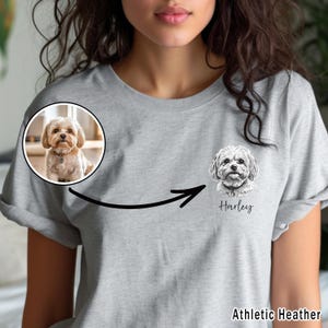 Custom Pet T shirt, Personalized Pet Unisex Shirt, Cartoon Pet Shirt, Comic Face Pet Shirt with Name, Dog Mom Dad Gift, Pet Lover Gift