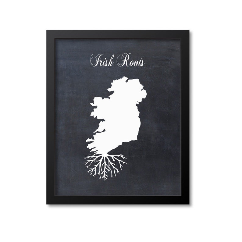 Irish Roots Print Ireland Art Ireland Gift Ireland Roots Etsy