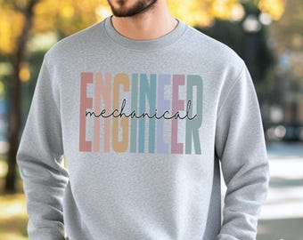 Bluza z nadrukiem dla inżyniera mechanika, koszulka unisex dla inżyniera, prezent dla inżyniera, koszulka z nadrukiem dla mechanika, inżyniera budownictwa lądowego i elektrycznego, prezent na ukończenie szkoły