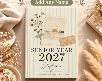 Diario personalizado para estudiantes de último año de secundaria (2027), regalo de graduación para la promoción de 2027, diario de recuerdos para estudiantes de último año de secundaria.