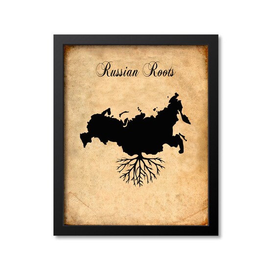 Russian Roots Print, Russia Art, Russia Gift, Russia Roots Print, Russia  Map Print, Russia Map Art, Wall Art Poster, Vintage Canvas - Etsy Israel