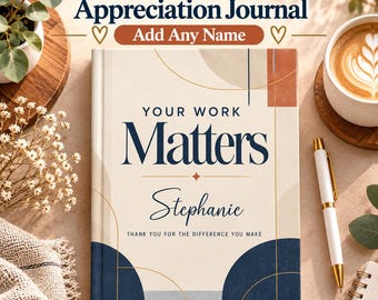 Difference Maker Journal Personalized Employee Appreciation Gift, Coworker Thank You Gift, Staff Recognition Notebook, Personalized Name