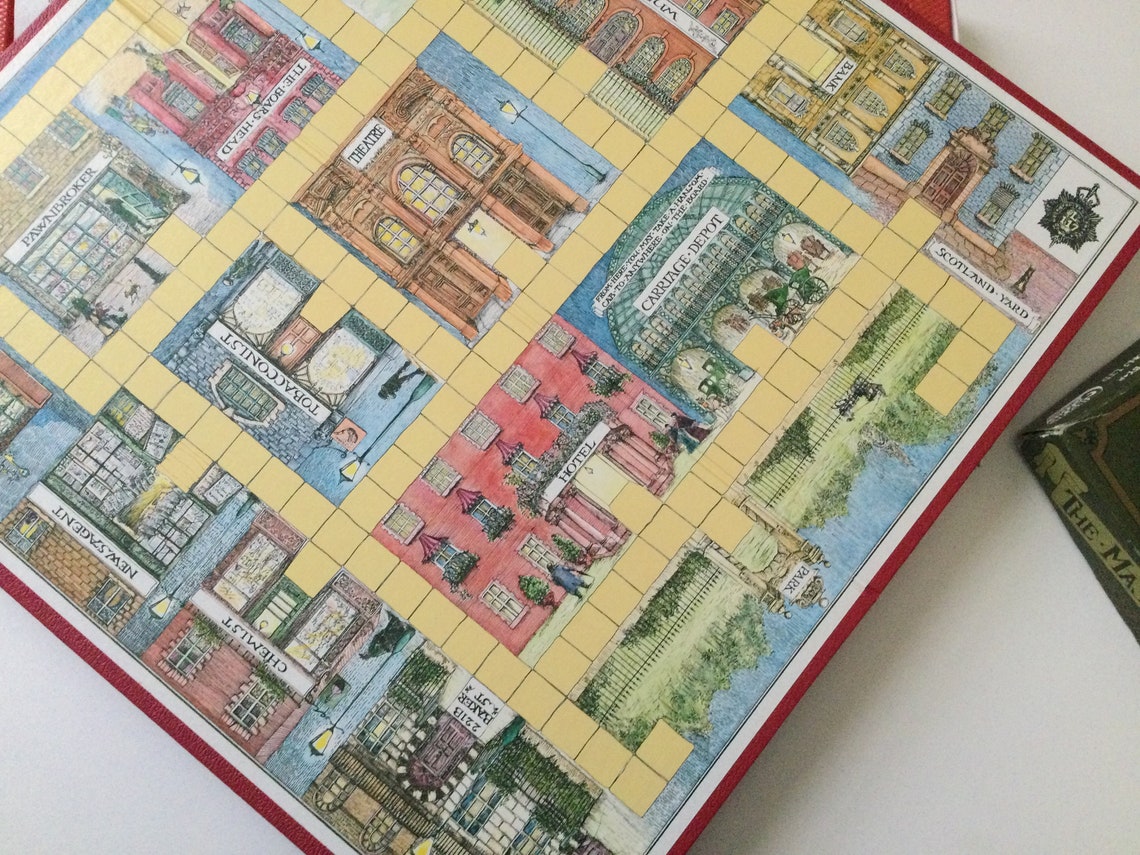 221B Baker Street Board Game by Gibsons. Complete. Etsy