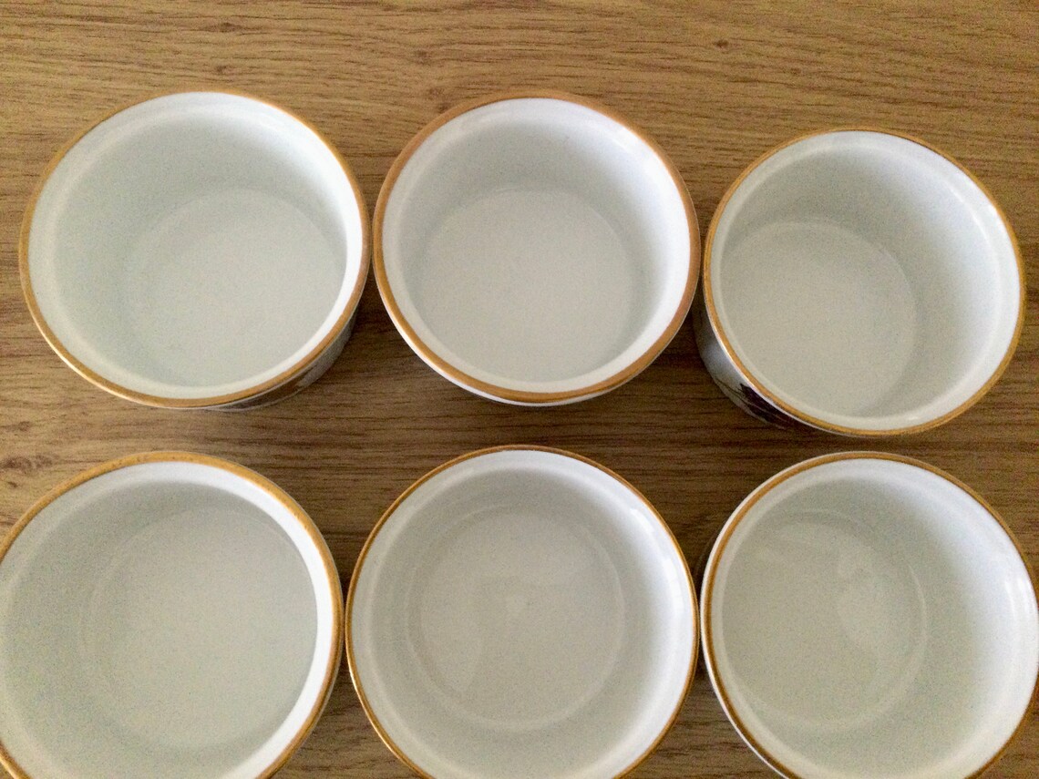 Royal Worcester Evesham Gold Ramekin set of six. Etsy