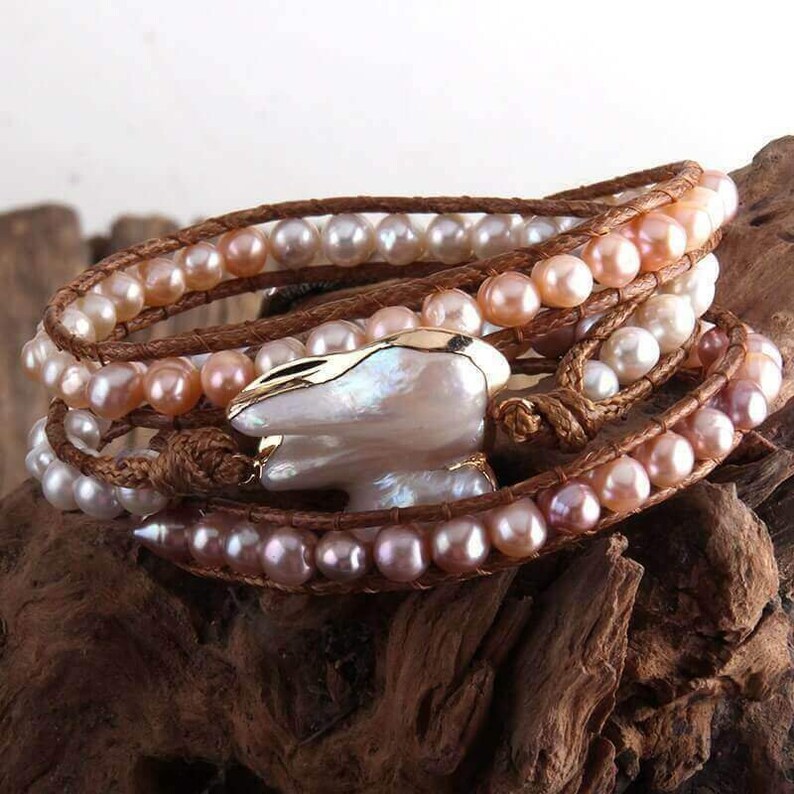 Bracelet-Collier Pearls Soft Water Natural Culture