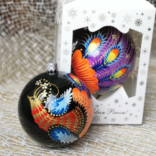 Christmas Ornament Ukraine Tree Ball Personalized Hand Etsy