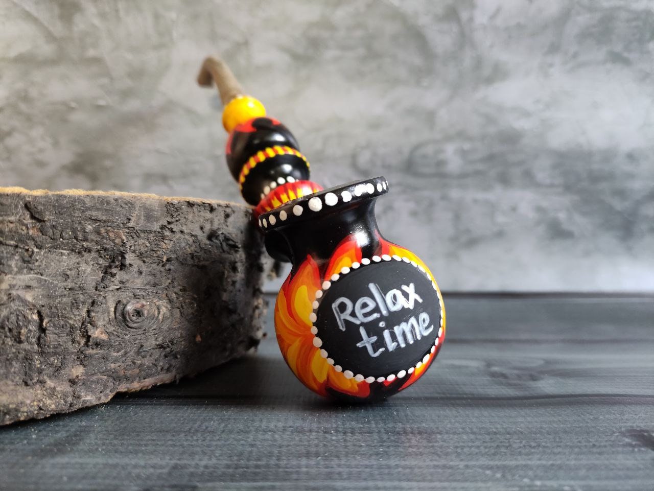 Smoking pipe for dad with Your text Best dad ever Etsy