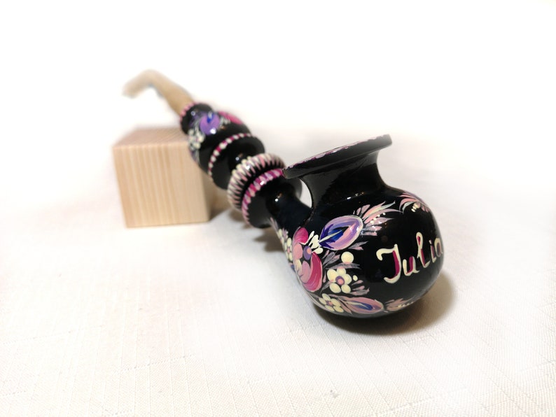Personalised Smoking Pipe Tobacco Pipe for Women Peace Carved Etsy