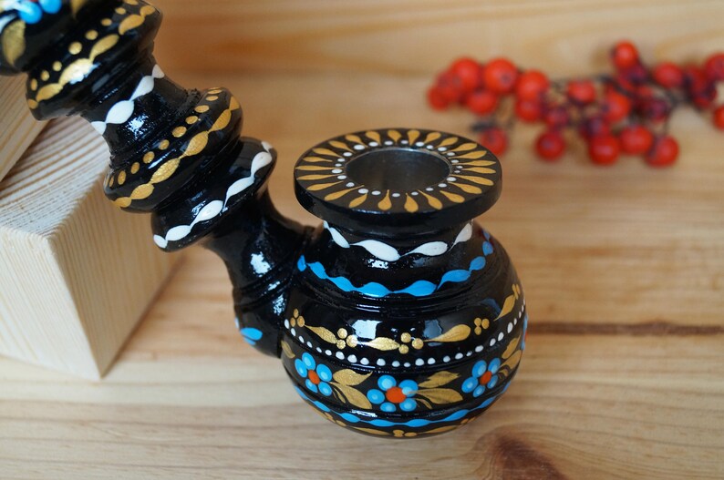 Ethnic wooden pipe cheap Gift for boyfriend Long tobacco pipe Peace carved wood Floral Gandalf pipe Smoking pipe Hippie gift for men