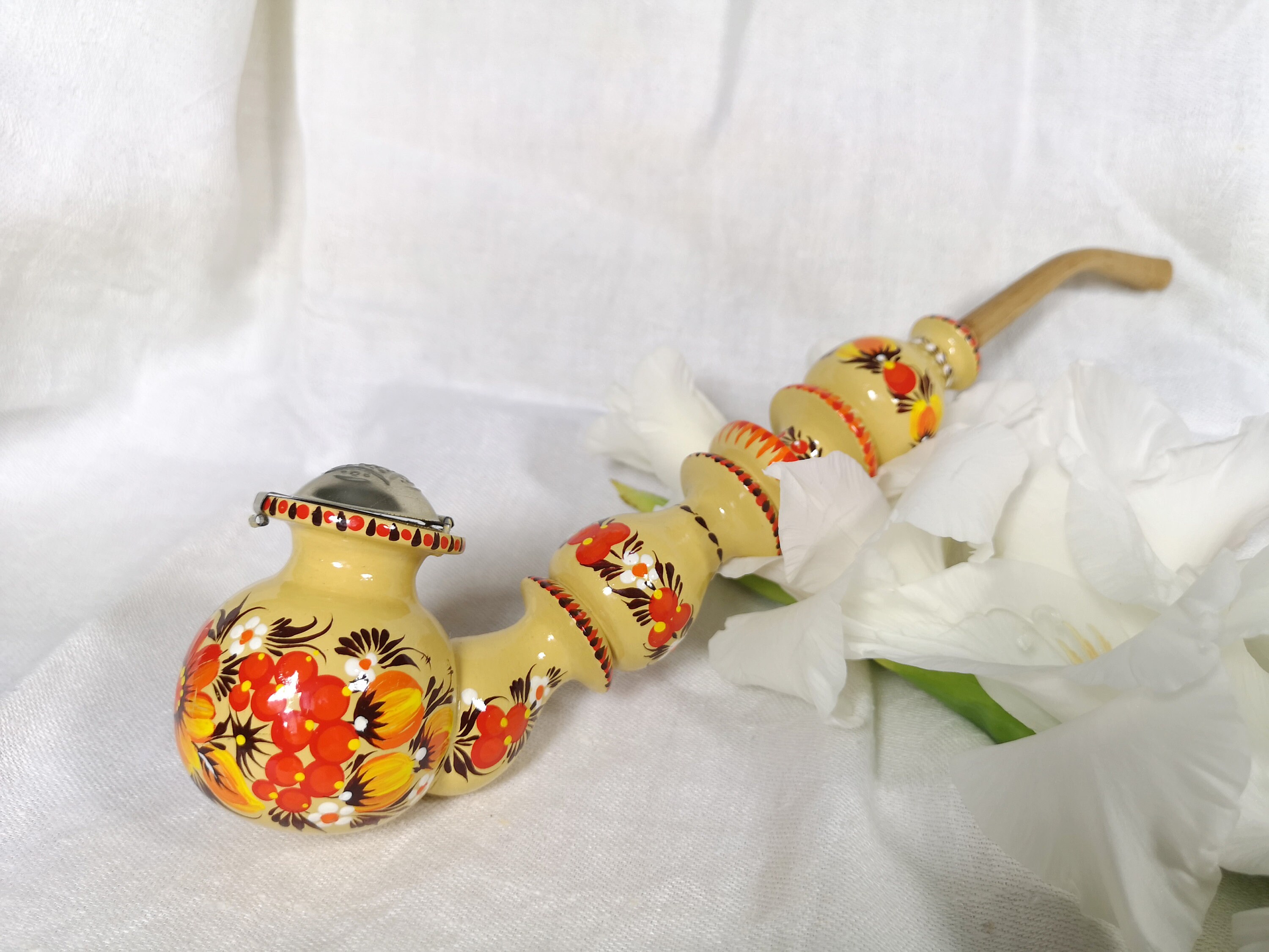 Pipes for Smoking Elegant Long Tobacco Pipe Hippie Gifts Etsy
