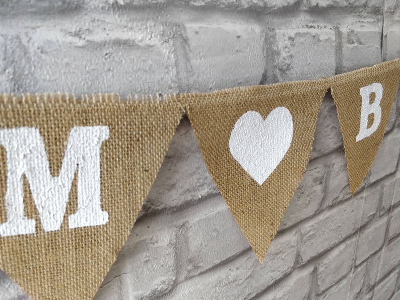 Name Decoration Garland Garland Any Word Personalised burlap banner Photo Props First Birthday Custom Banner Rustic pendants