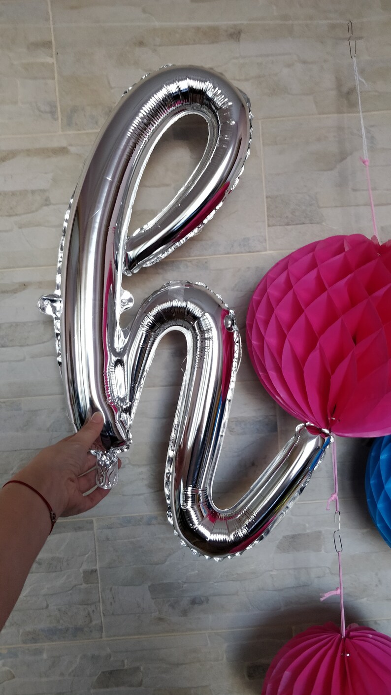 Personalised Balloons Custom Name Any Words Script Etsy