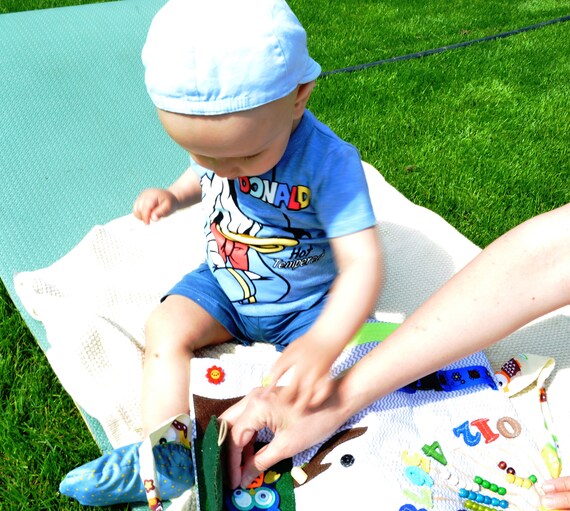 Quiet Book Play Mat Travel Baby Toy Buckle Toy Waldorf Toy Etsy