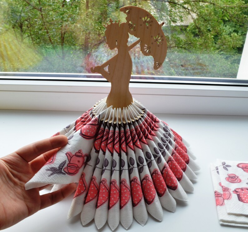 Set of 2 Kitchen Napkin holder decor Wedding decor Home Unique Etsy