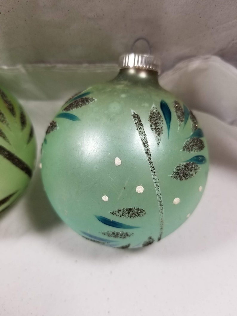 3 Vintage/Antique Glass Balls Etsy