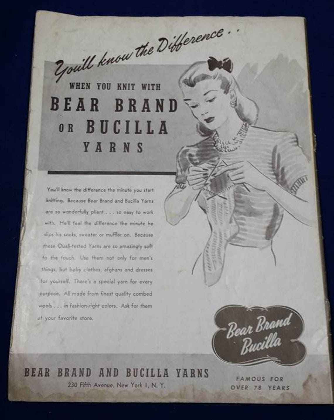 Bear Brand and Bucilla Yarns Volume 329 The Men's Book | Etsy