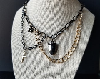 Chain Necklace, Necklace, Religious Necklace, Cross Necklace