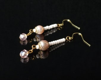 Freshwater Pearl Earrings, Earrings, Pearl Earrings, Dangle Earrings, Mother's Day Gift, Gift For Her, Gold Earrings