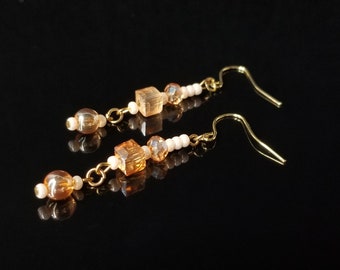 Amber Dangle Earrings, Amber Earrings, Dangle Earrings, Pretty Earrings, Earrings, Gifts For Her, Mother's Day Gifts, Women's Gifts