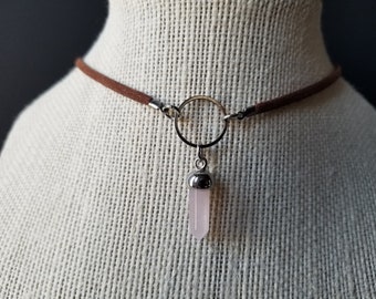 Choker, Boho Choker, Necklace, Suede Choker, Gift For Her