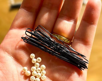 5 Packungen Y2K Perle Bobby Pins: Vintage Magic Collection Haarschmuck NOS