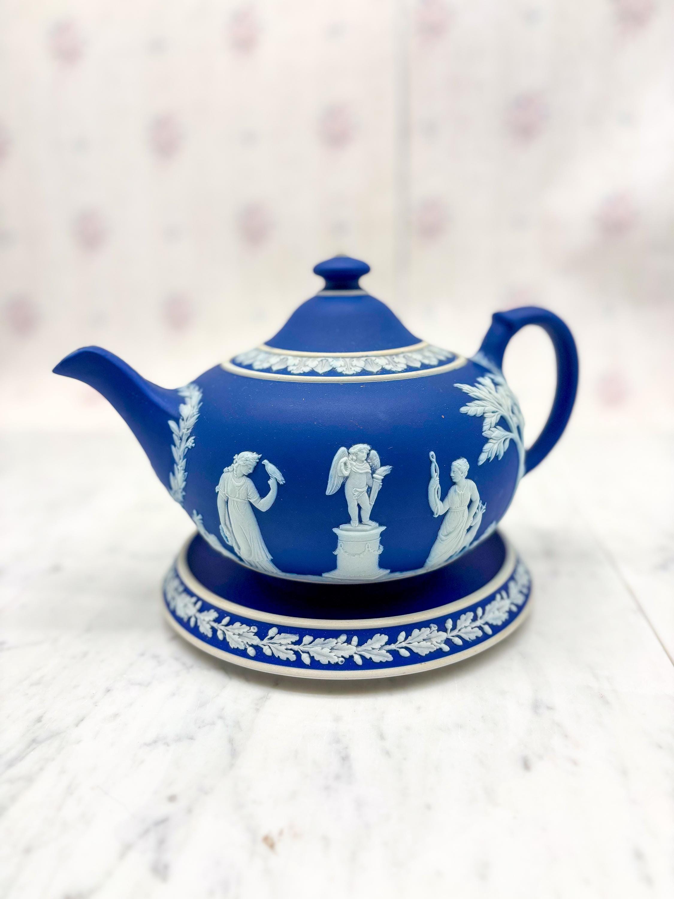 Jasperware Wedgwood Teapot - Etsy