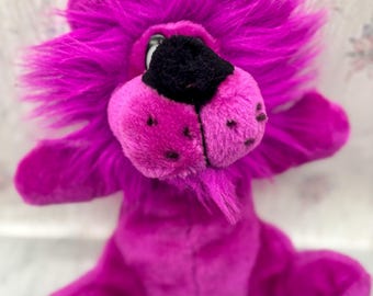 ヴィンテージ スェーデン製ライオンのぬいぐるみ ヴィンテージ エデン ライオン ぬいぐるみ ベビースクイーカー レッド