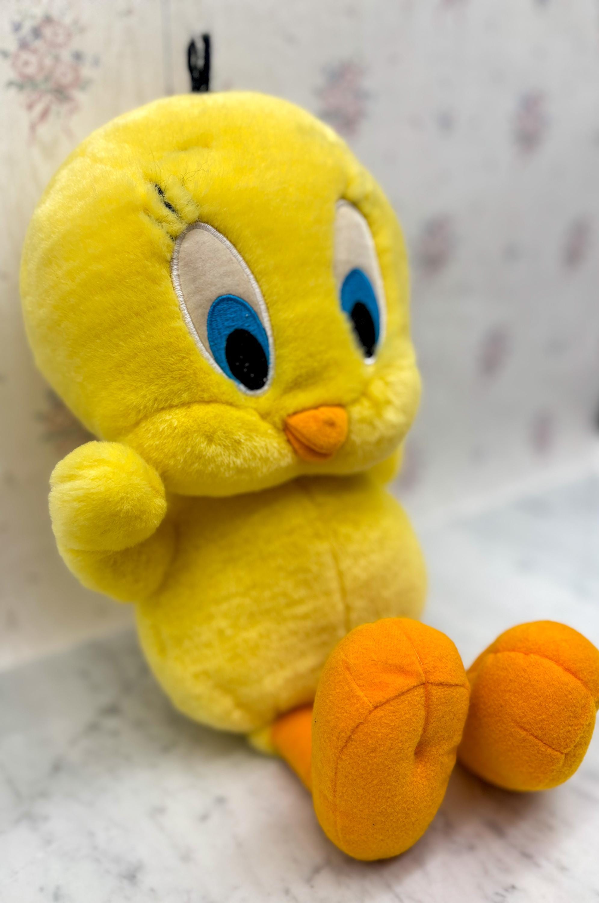 Vintage 1997 Talking Tweety Bird Plush: Baby Looney Tunes 15