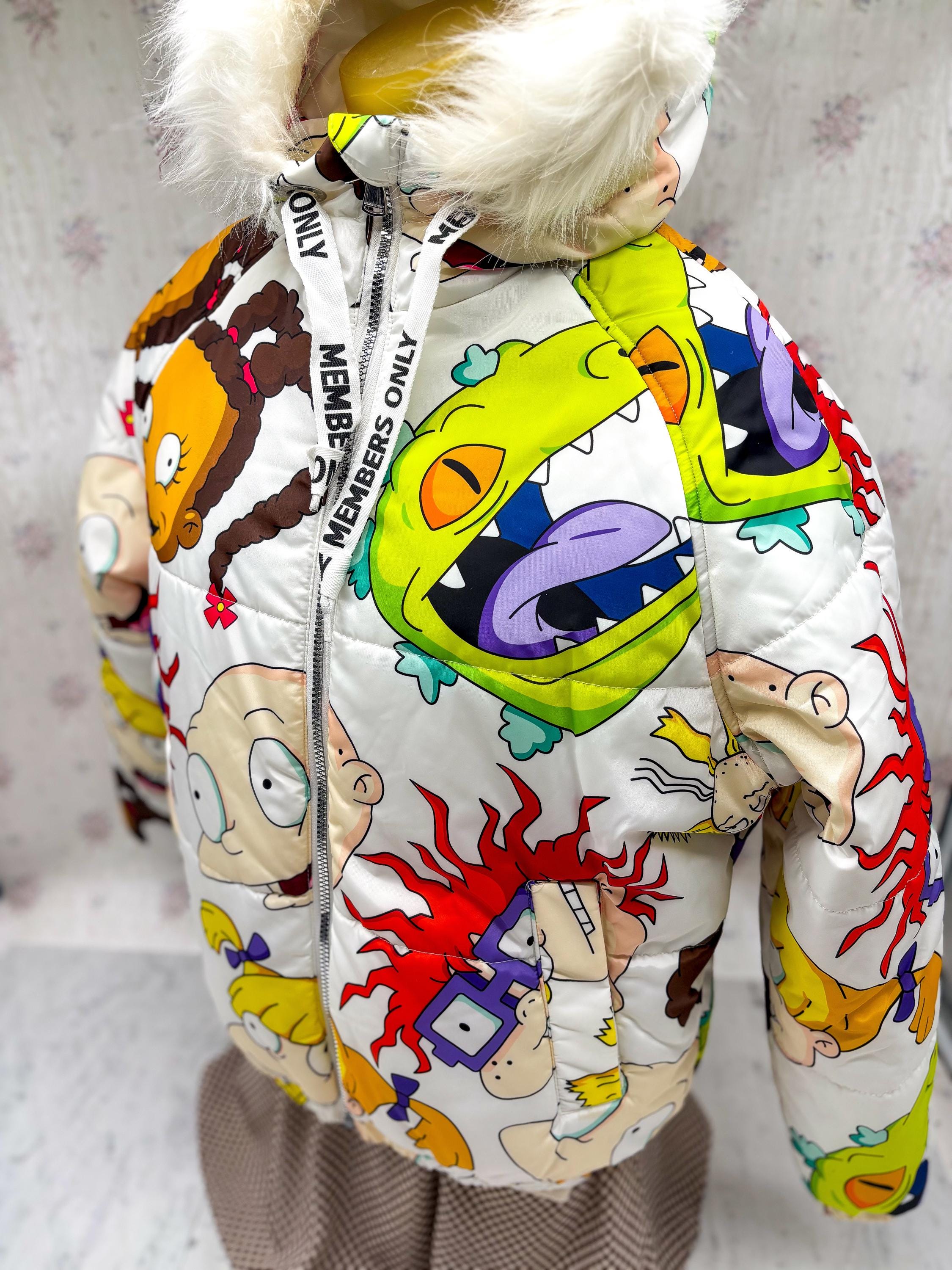 Members Only X Nickelodeon Rugrats Puffer Jacket, Faux Fur Hood