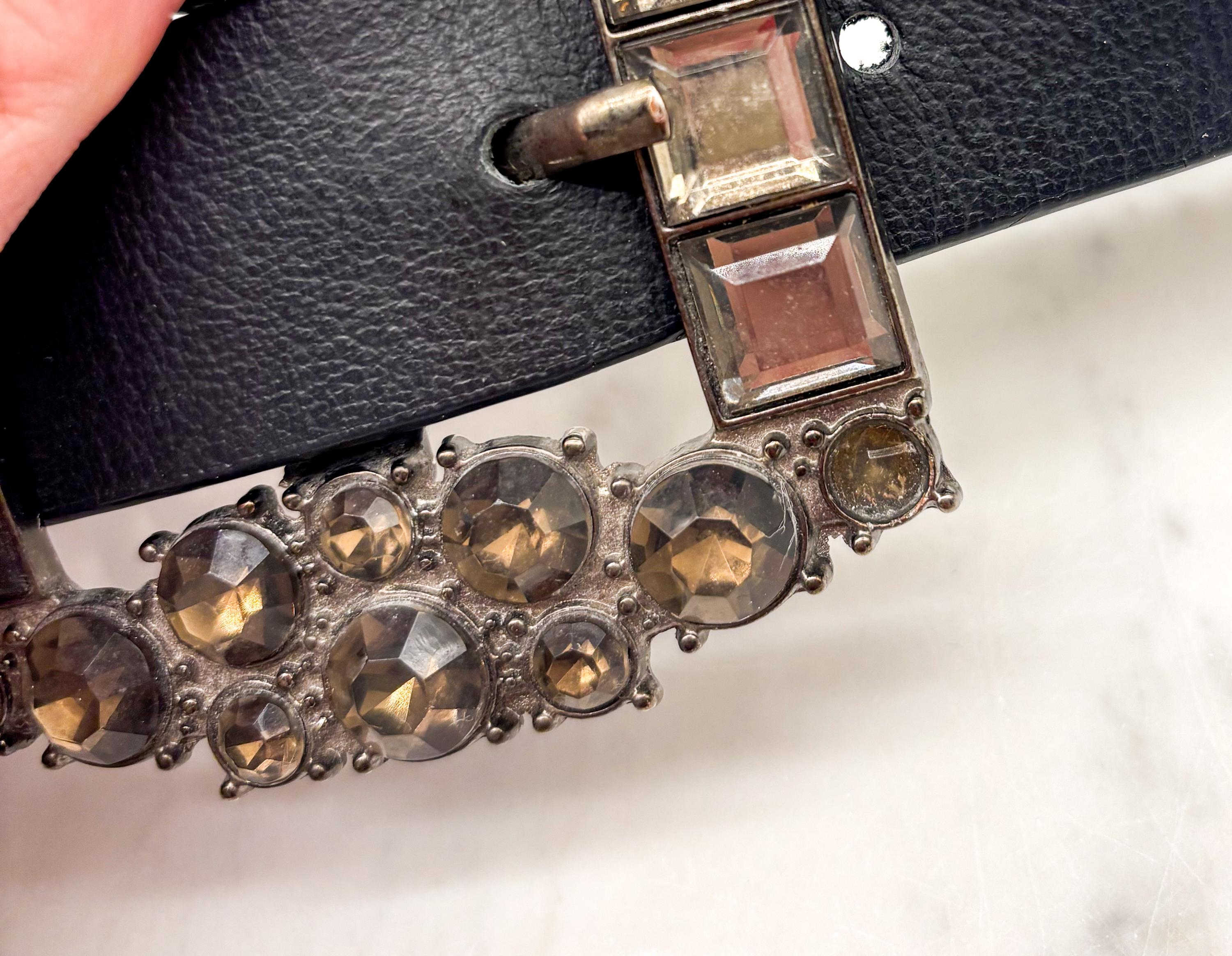 Vintage Chinese Laundry Y2K Distressed Leather Belt L- XL il_fullxfull.7199481440_kuso.jpg main image 3