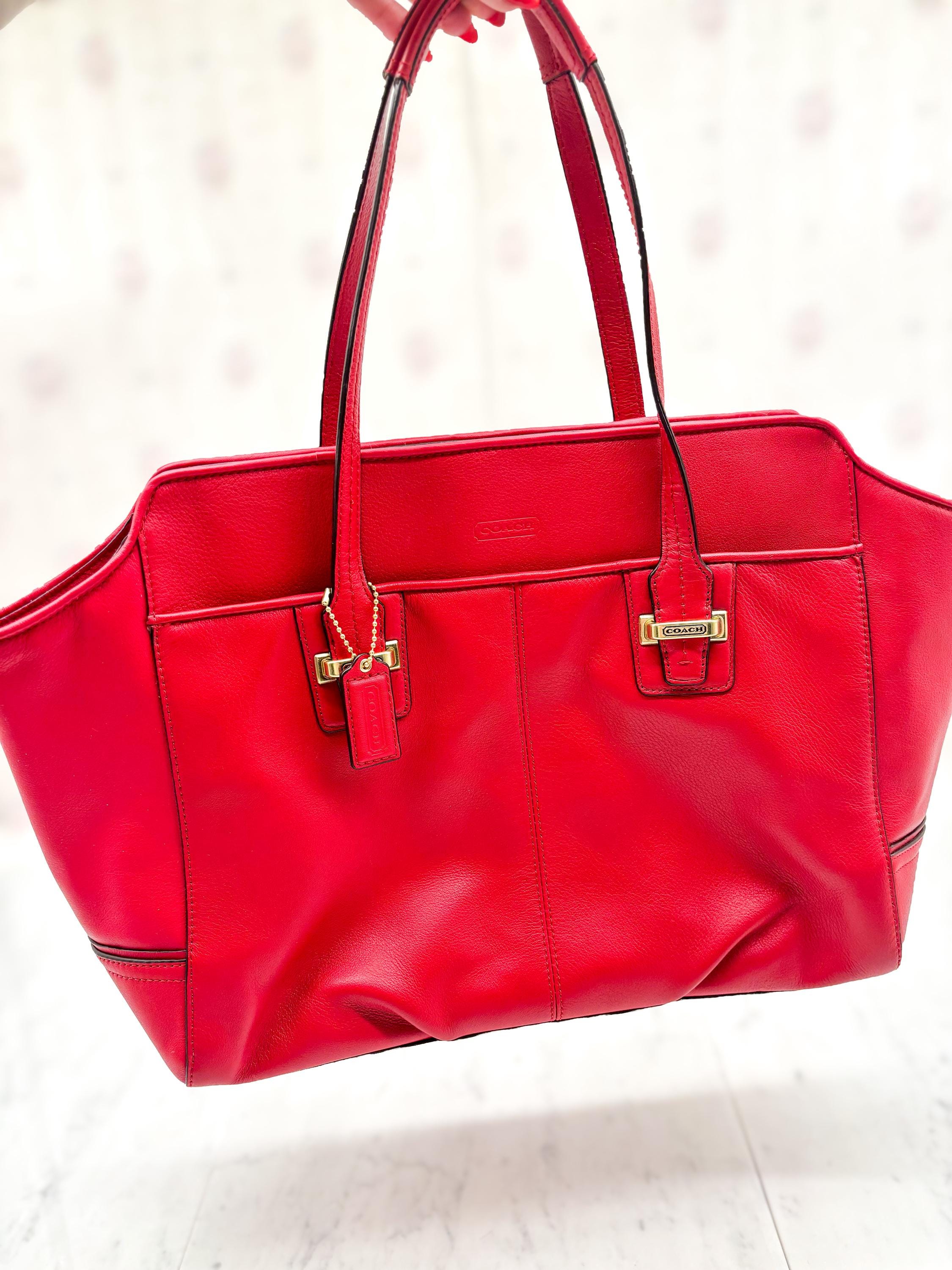 Red Vintage Coach - Etsy
