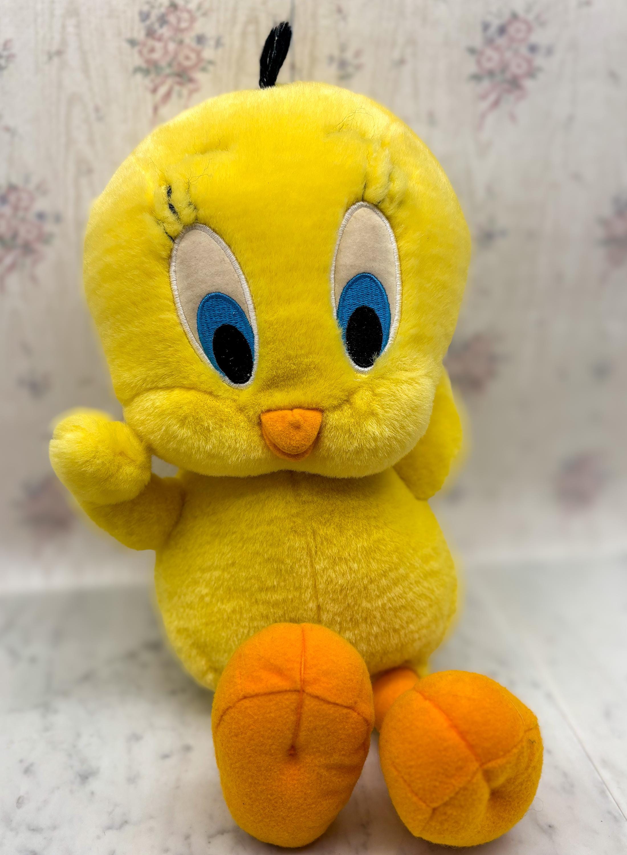 Vintage 1997 Talking Tweety Bird Plush: Baby Looney Tunes 15