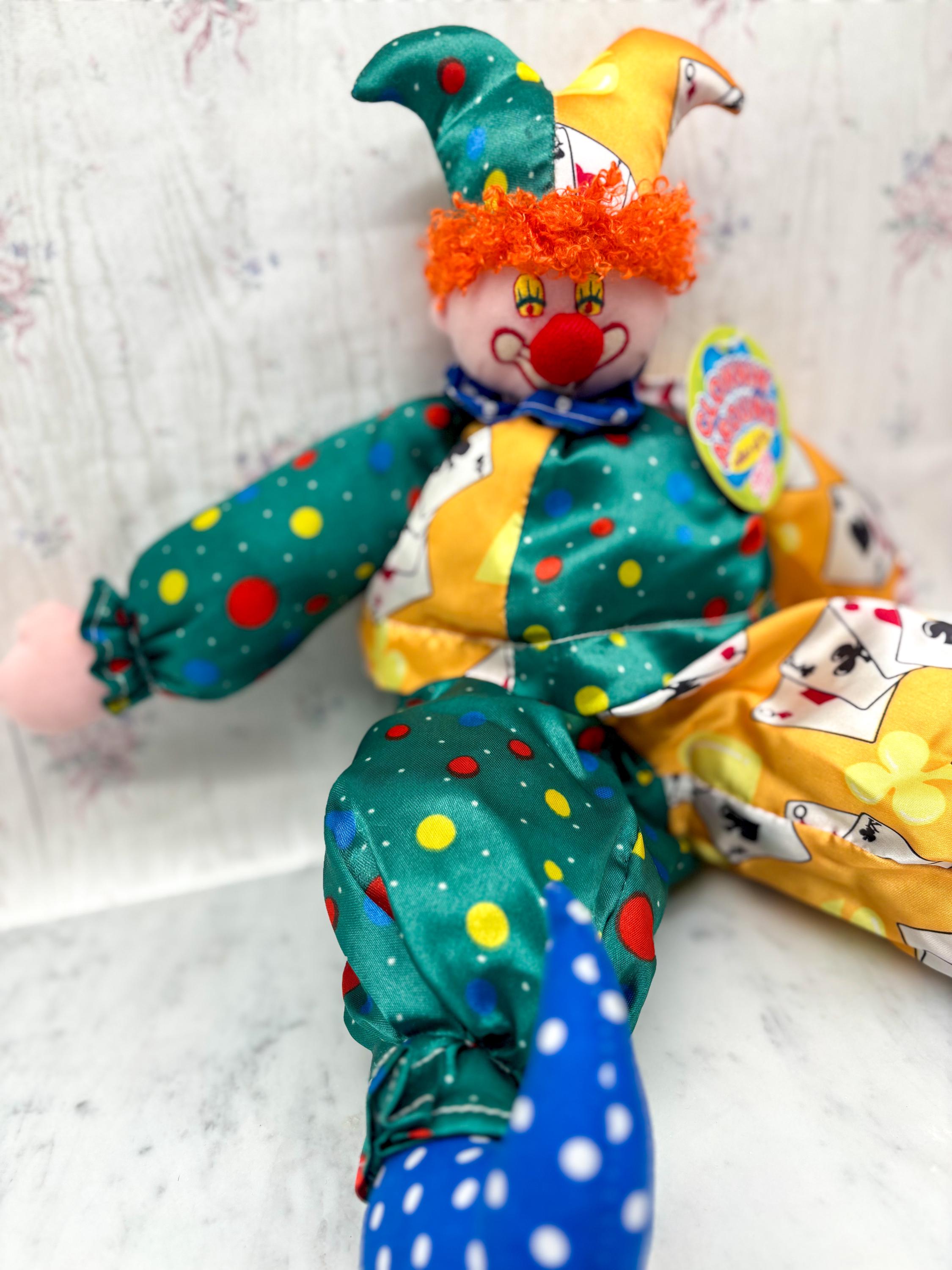 Vintage plush clown - Etsy 日本