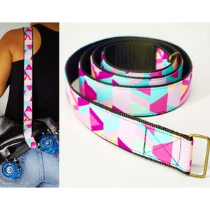 Skate Carry Strap Pastel Skate Leash in Eighties Miami Vice Print