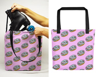 Roller Skater Gift:  Roller Skate Bag with Tiger Stripe Donuts