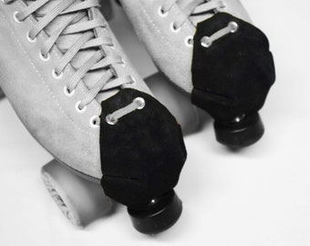 Suede Toe Caps with Silver Coloured Grommets