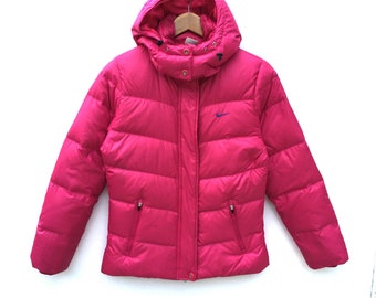 pink nike puffer jacket