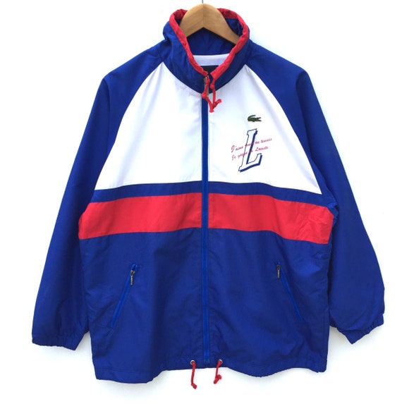 Vintage 90s LACOSTE Color Block Embroidery Small L
