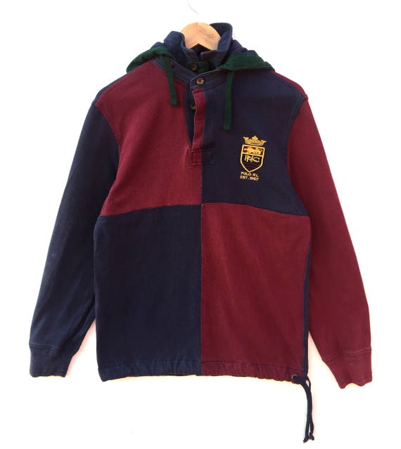 polo ralph lauren color block hoodie