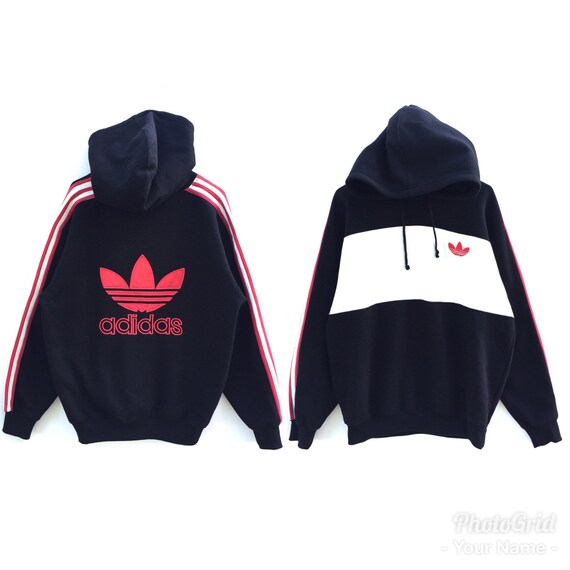 adidas three stripe logo hoodie