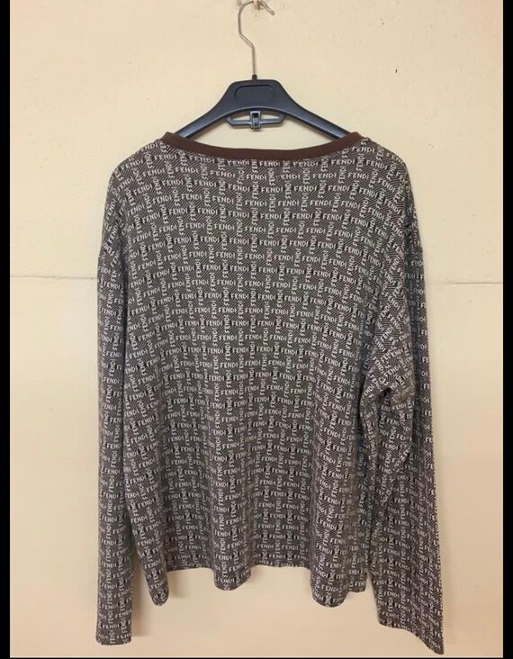 HOT ITEM!! Luxury Fendi Zucca Monogram Long Sleeve