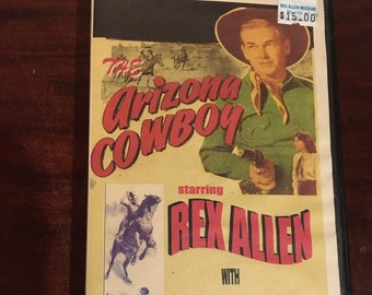 Arizona Cowboy; Rex Allen. VHS CassetteNo. 172B with Card No. 27 Series Riders of the Silver Screen