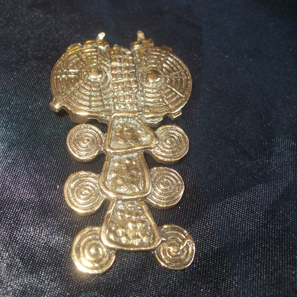 Akan Senufo brass pendant; ALVA Museum Replicas