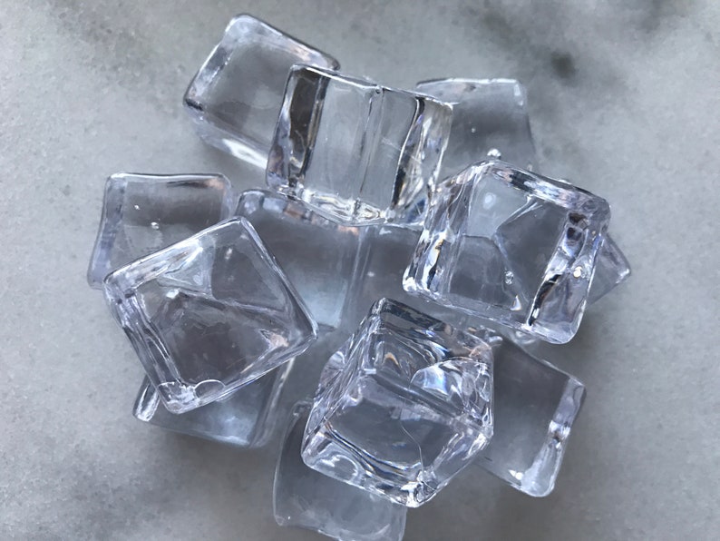 Ice Cubes Artificial Plastic Ice Cubes Fake Ice Cubes Etsy UK