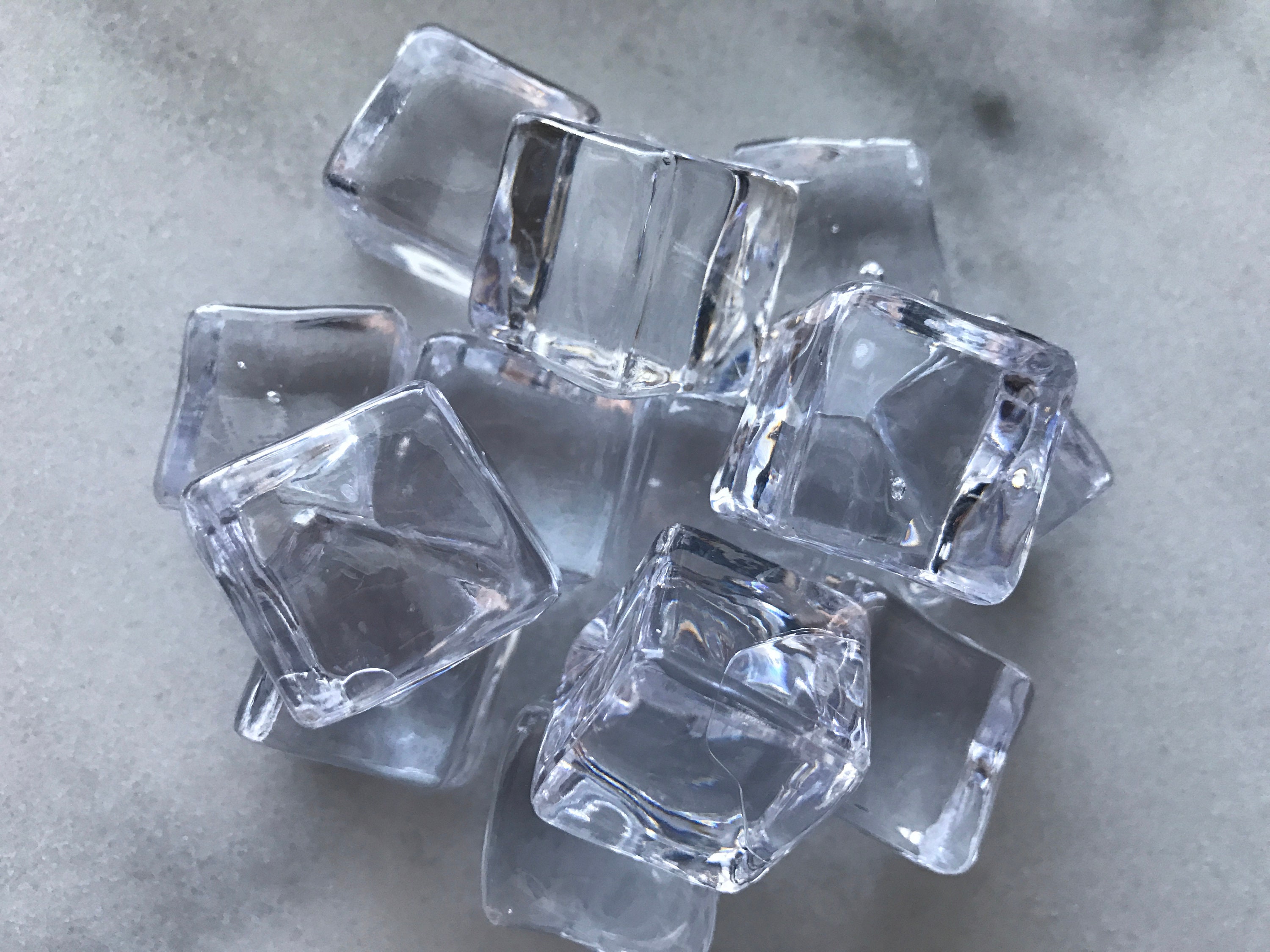 HUGE CLEAR CUBES, 30 Mm Ice Cubes, Photography Props, Small Gift for Kids 